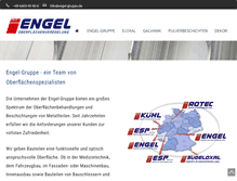 Tablet Screenshot of engel-gruppe.de